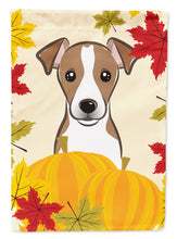 Load image into Gallery viewer, Jack Russell Terrier Thanksgiving Flag Canvas House Size BB2066CHF