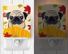 Load image into Gallery viewer, Fawn Pug Thanksgiving Ceramic Night Light BB2068CNL