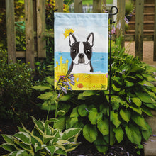 Load image into Gallery viewer, Boston Terrier Summer Beach Garden Flag – Decorative Outdoor Yard Flag BB2071GF