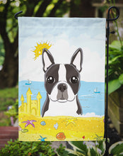 Load image into Gallery viewer, Boston Terrier Summer Beach Garden Flag – Decorative Outdoor Yard Flag BB2071GF