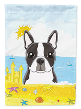 Load image into Gallery viewer, Boston Terrier Summer Beach Garden Flag – Decorative Outdoor Yard Flag BB2071GF