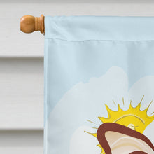 Load image into Gallery viewer, Yorkie Yorkshire Terrier Summer Beach Flag Canvas House Size BB2072CHF