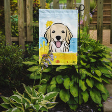 Load image into Gallery viewer, Golden Retriever Summer Beach Garden Flag – Decorative Outdoor Yard Flag BB2073GF