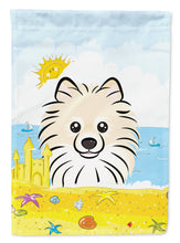 Load image into Gallery viewer, Pomeranian Summer Beach Garden Flag – Decorative Outdoor Yard Flag BB2075GF