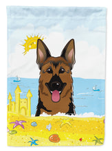 Load image into Gallery viewer, German Shepherd Summer Beach Flag Canvas House Size BB2079CHF