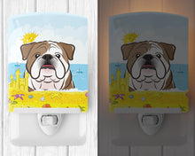 Load image into Gallery viewer, English Bulldog  Summer Beach Ceramic Night Light BB2087CNL