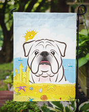 Load image into Gallery viewer, White English Bulldog  Summer Beach Garden Flag – Decorative Outdoor Yard Flag BB2088GF