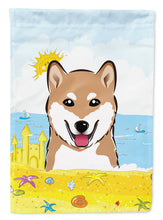 Load image into Gallery viewer, Shiba Inu Summer Beach Garden Flag – Decorative Outdoor Yard Flag BB2093GF