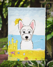 Load image into Gallery viewer, Westie Summer Beach Garden Flag – Decorative Outdoor Yard Flag BB2094GF