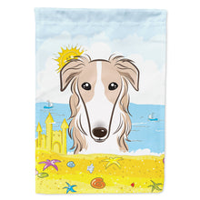 Load image into Gallery viewer, Borzoi Summer Beach Flag Canvas House Size BB2096CHF