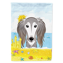 Load image into Gallery viewer, Saluki Summer Beach Flag Canvas House Size BB2097CHF