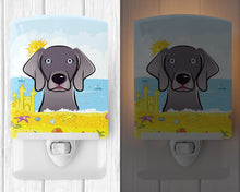 Load image into Gallery viewer, Weimaraner Summer Beach Ceramic Night Light BB2099CNL