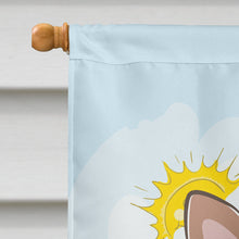 Load image into Gallery viewer, Yorkie Puppy Summer Beach Flag Canvas House Size BB2100CHF
