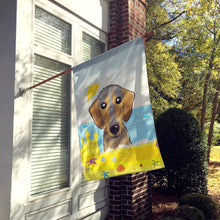 Load image into Gallery viewer, Wirehaired Dachshund Summer Beach Flag Canvas House Size BB2101CHF