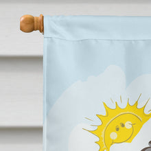 Load image into Gallery viewer, Wirehaired Dachshund Summer Beach Flag Canvas House Size BB2101CHF