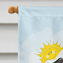 Load image into Gallery viewer, Black Labrador Summer Beach Flag Canvas House Size BB2103CHF