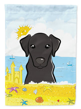 Load image into Gallery viewer, Black Labrador Summer Beach Garden Flag – Decorative Outdoor Yard Flag BB2103GF