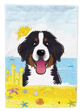 Load image into Gallery viewer, Bernese Mountain Dog Summer Beach Flag Canvas House Size BB2105CHF
