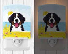 Load image into Gallery viewer, Bernese Mountain Dog Summer Beach Ceramic Night Light BB2105CNL