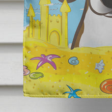 Load image into Gallery viewer, Beagle Summer Beach Flag Canvas House Size BB2107CHF