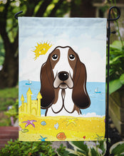 Load image into Gallery viewer, Basset Hound Summer Beach Garden Flag – Decorative Outdoor Yard Flag BB2111GF