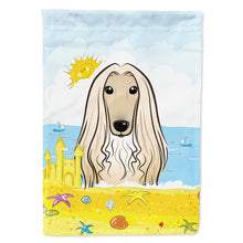 Load image into Gallery viewer, Afghan Hound Summer Beach Flag Canvas House Size BB2112CHF