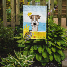 Load image into Gallery viewer, Wire Haired Fox Terrier Summer Beach Garden Flag – Decorative Outdoor Yard Flag BB2115GF