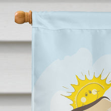 Load image into Gallery viewer, Golden Retriever Summer Beach Flag Canvas House Size BB2120CHF