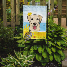 Load image into Gallery viewer, Golden Retriever Summer Beach Garden Flag – Decorative Outdoor Yard Flag BB2120GF