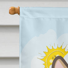 Load image into Gallery viewer, Sable Corgi Summer Beach Flag Canvas House Size BB2121CHF