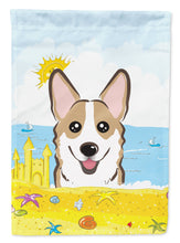 Load image into Gallery viewer, Sable Corgi Summer Beach Garden Flag – Decorative Outdoor Yard Flag BB2121GF