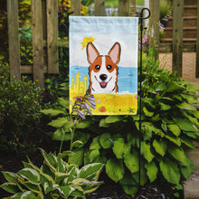 Load image into Gallery viewer, Red Corgi Summer Beach Garden Flag – Decorative Outdoor Yard Flag BB2122GF