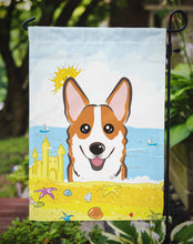 Load image into Gallery viewer, Red Corgi Summer Beach Garden Flag – Decorative Outdoor Yard Flag BB2122GF