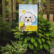 Load image into Gallery viewer, White Poodle Summer Beach Garden Flag – Decorative Outdoor Yard Flag BB2125GF