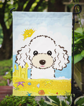 Load image into Gallery viewer, White Poodle Summer Beach Garden Flag – Decorative Outdoor Yard Flag BB2125GF