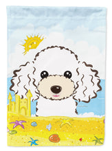 Load image into Gallery viewer, White Poodle Summer Beach Garden Flag – Decorative Outdoor Yard Flag BB2125GF