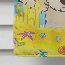 Load image into Gallery viewer, Buff Poodle Summer Beach Flag Canvas House Size BB2126CHF