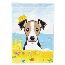 Load image into Gallery viewer, Jack Russell Terrier Summer Beach Flag Canvas House Size BB2129CHF
