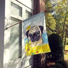 Load image into Gallery viewer, Fawn Pug Summer Beach Flag Canvas House Size BB2130CHF