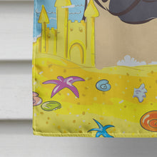 Load image into Gallery viewer, Fawn Pug Summer Beach Flag Canvas House Size BB2130CHF