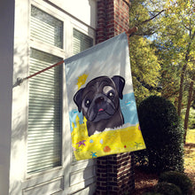 Load image into Gallery viewer, Black Pug Summer Beach Flag Canvas House Size BB2131CHF