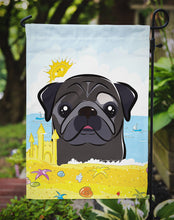 Load image into Gallery viewer, Black Pug Summer Beach Garden Flag – Decorative Outdoor Yard Flag BB2131GF