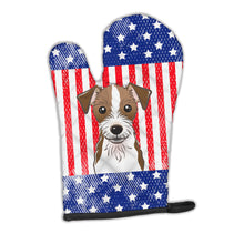 Load image into Gallery viewer, American Flag and Jack Russell Terrier Oven Mitt BB2132OVMT
