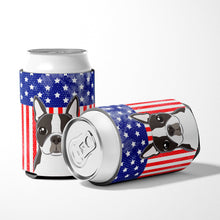 Load image into Gallery viewer, American Flag and Boston Terrier Can or Bottle Hugger BB2133CC