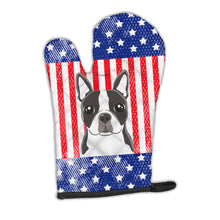 Load image into Gallery viewer, American Flag and Boston Terrier Oven Mitt BB2133OVMT