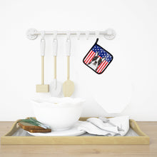 Load image into Gallery viewer, American Flag and Boston Terrier Pot Holders - Set of 2 - Heat-Resistant Kitchen Essentials BB2133PTHD