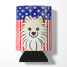 Load image into Gallery viewer, American Flag and Pomeranian Can or Bottle Hugger BB2137CC