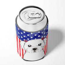 Load image into Gallery viewer, American Flag and Maltese Can or Bottle Hugger BB2138CC
