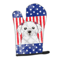 Load image into Gallery viewer, American Flag and Maltese Oven Mitt BB2138OVMT