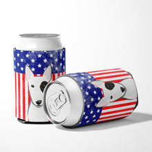 Load image into Gallery viewer, American Flag and Bull Terrier Can or Bottle Hugger BB2139CC